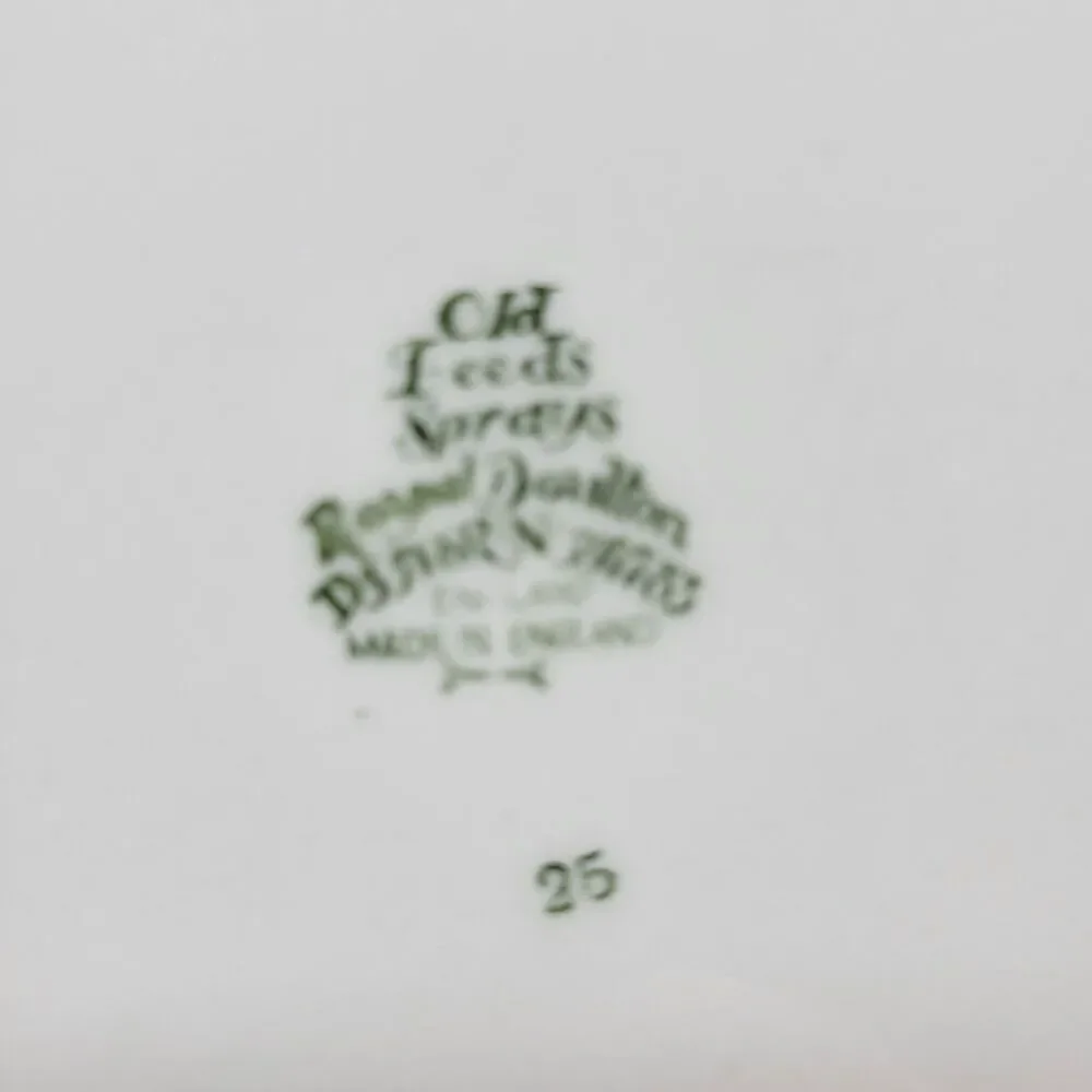 Royal Doulton Old Leeds Spray SetOf 6 Vintage 8 1/4